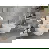 Mexen Carmen WC puodas be ratlankio su lėtai nusileidžiančia plona sėdyne, duropalstas, blizgus baltas - 30880300