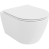 Mexen Carmen WC dubuo Rimless su lėtai nusileidžiančia plona sėdyne, duroplastinė, blizgi balta - 30880400