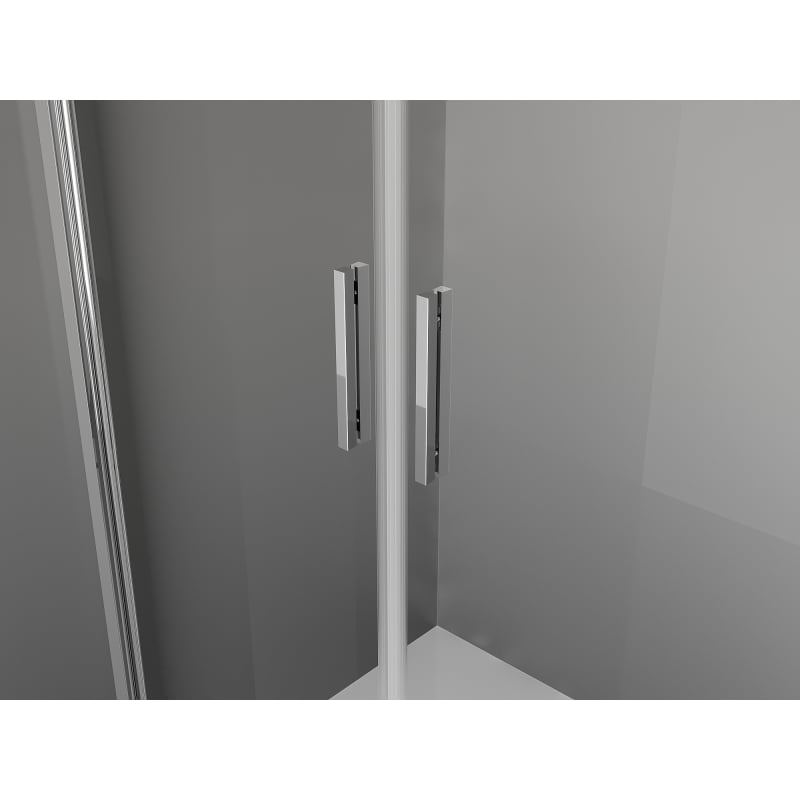 Mexen Exo Dvigubos varstomos dušo durys 110 cm, skaidrios, chromuotos - 814-110-000-01-00