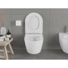 Mexen Carmen WC dubuo be Apsauginio Krašto su lėtai nusileidžiančiu plonu dangčiu, duroplastikas, blizgi balta - 30880400