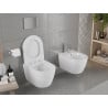 Mexen Carmen WC dubuo Rimless su lėtai nusileidžiančia plona sėdyne, duroplastinė, blizgi balta - 30880400