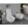 Mexen Margo pakabinama WC Rimless su lėtai nusileidžiančiu slim dangčiu, duroplast, balta blizgi - 30420900