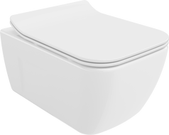 Mexen Margo Rimless WC dubuo su lėtai nusileidžiančiu dangčiu slim, duroplastik, balta blizgi - 30420800