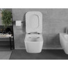 Mexen Margo Rimless WC dubuo su lėtai nusileidžiančiu dangčiu slim, duroplastik, balta blizgi - 30420800