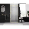 Mexen Exo-BR Duo dvigubos varstomos dušo durys 110 cm, skaidrios, auksinės - 8182-110-000-50-00