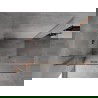 Mexen Mist H T kairioji įeinama dušo kabina 120 x 70 cm, skaidri, šlifuotas varis - 8A5T-120-070-65-00-L