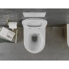 Mexen Lena wc dubuo be ratlankio su lėtai nusileidžiančiu plonu dangčiu, duroplastikas, balta/auksinė - 30224006