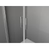 Mexen Exo dušo kabina su varstomomis durimis 120 x 110 cm, skaidri, chromuota - 814-120-110-01-00