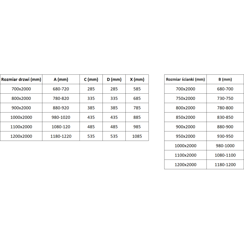 Mexen Exo dušo kabina su atveriamomis durimis 100 x 110 cm, skaidri, auksinė - 814-100-110-50-00