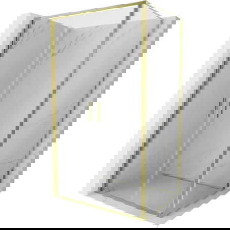 Mexen Exo atveriamas dušo kabinas 70 x 120 cm, skaidrus, auksinis - 814-070-120-50-00