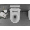 Mexen Lena wc dubuo be Rėmelis su sėdyne su lėtai nusileidžiančiu dangčiu, plonas duroplast, baltas/auksinė linija