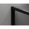 Mexen Exo atidaroma dušo kabina 110 x 75 cm, permatoma, juoda - 814-110-075-70-00