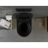Mexen Lena WC dubuo be krašto su lėtai nusileidžiančiu dangčiu, plonas duroplastikas, juoda matinė/auksinė linijų raštas - 3022?