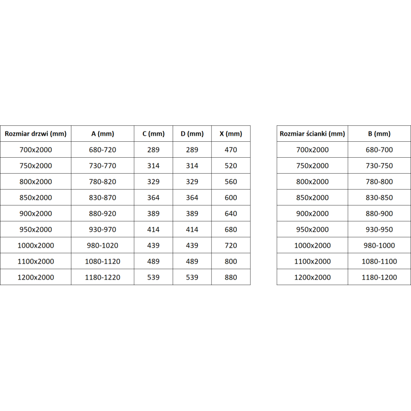 Mexen Exo sulankstomas dušo kabina 85 x 110 cm, skaidri, chromas - 816-085-110-01-00