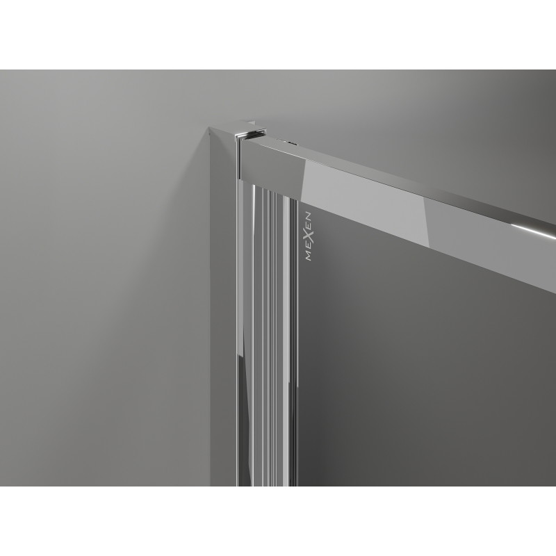 Mexen Exo-F sulankstoma dušo kabina 90 x 110 cm, permatoma, chromuota - 816-090-110-01-00