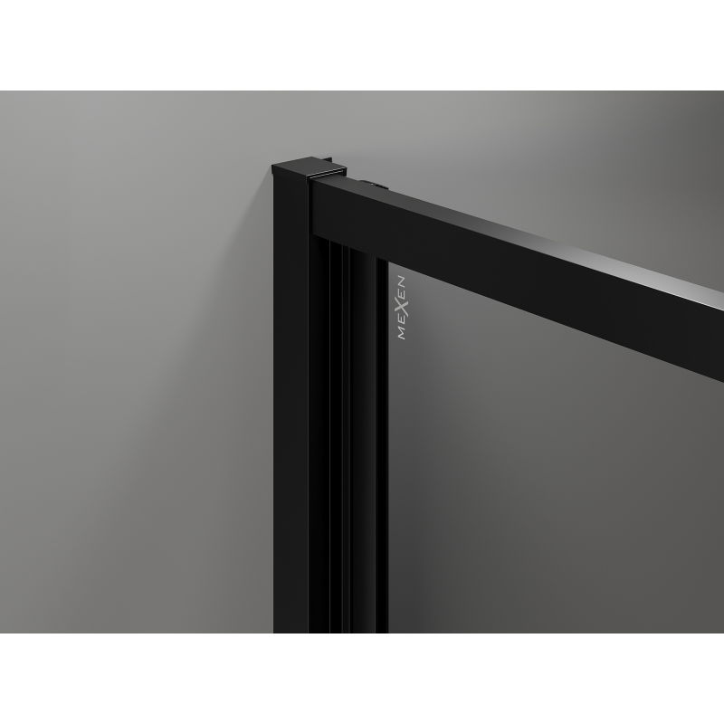 Mexen Exo sulankstoma dušo kabina 120 x 85 cm, skaidri, juoda - 816-120-085-70-00