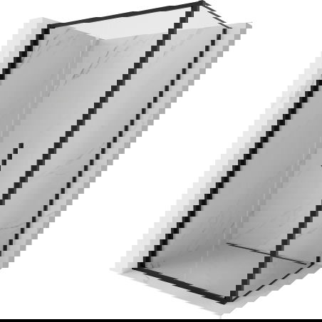 Mexen Exo sulenama dušo kabina 120 x 110 cm, skaidri, juoda - 816-120-110-70-00