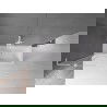 Mexen Velar L vonios ekranas su 2 judančiais durimis 70 x 150 cm, skaidrus, baltas - 896-070-003-01-20