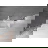 Mexen Velar L vonios ekranas 2 dalių stumdomas 80 x 150 cm, skaidrus, baltas - 896-080-003-01-20