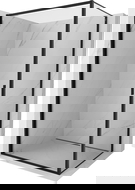 Mexen Exo vonia kabina prapūtė 100 x 110 cm, skaidrus, juodas - 817-100-110-70-00