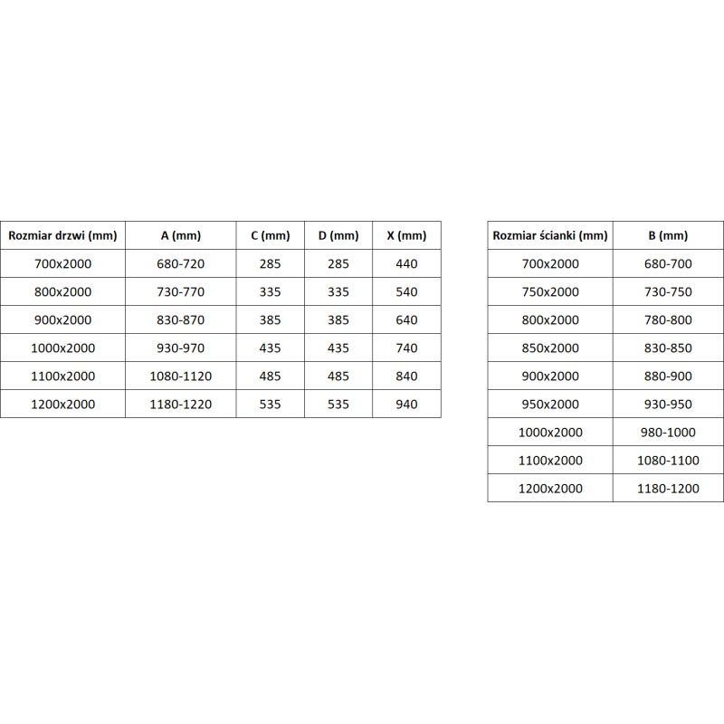 Mexen Exo dušo kabina su varstomomis durimis 70 x 90 cm, skaidri, auksinė - 8182-070-090-50-00