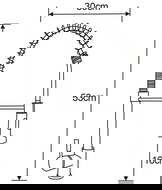 Mexen Clara virtuvinis maišytuvas, juodas - 670501-70