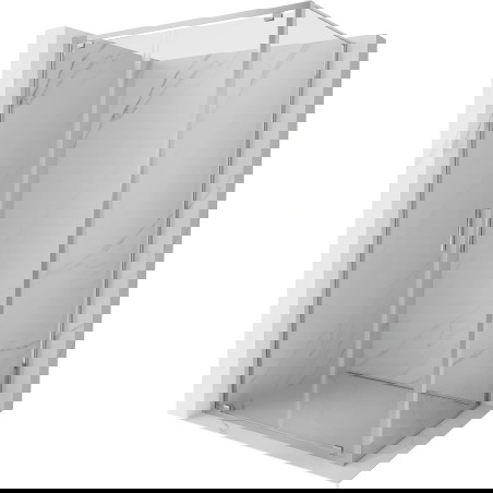 Mexen Exo pakreipiamas dušo kabinas 110 x 95 cm, skaidrus, chromas - 8182-110-095-01-00