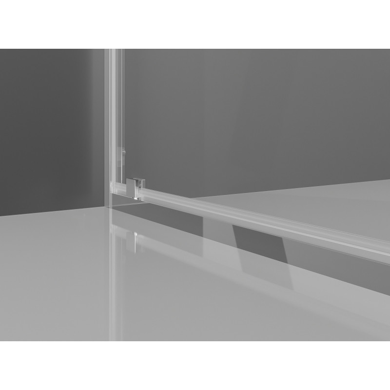 Mexen Exo-BR Duo atveriamas dušo kabina 120 x 100 cm, skaidrus, chromas - 8182-120-100-01-00
