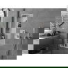 Mexen X-Wall-R įleidžiama lentyna su apsiuvimu ir lentynėle 90 x 30 cm, inox - 1910903010S