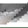 Mexen Velar L vonios pertvara su 2 slankiojančiomis durimis 75 x 150 cm, permatomas, tamsus metalas - 896-075-003-01-95
