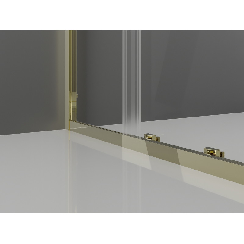Mexen Exo-S stumdomas dušo kabinetas 200 x 85 cm, skaidrus, auksinis - 8151-200-085-50-00