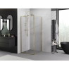 Mexen Exo-S slankiojanti dušo kabina 110 x 110 cm, skaidri, auksinė - 8151-110-110-50-00