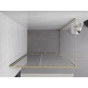 Mexen Exo-S stumdomos dušo kabina 140 x 120 cm, skaidri, auksinė - 8151-140-120-50-00
