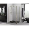 Mexen Exo-S stumdomas dušo kabina 145 x 120 cm, permatomas, auksinė - 8151-145-120-50-00