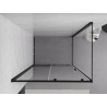 Mexen Exo 150 x 110 cm stumdomoji dušo kabina, permatoma, juoda - 8151-150-110-70-00
