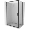 Mexen Exo-S stumiama dušo kabina 160 x 110 cm, skaidri, juoda - 8151-160-110-70-00