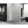 Mexen Exo-BR Duo 225 cm, skaidrus, auksinis dušo kabina - 8182-120-070-50-00
