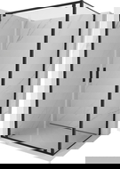 Mexen Exo varstoma dušo kabina 110 x 80 cm, permatoma, juoda - 8182-110-080-70-00