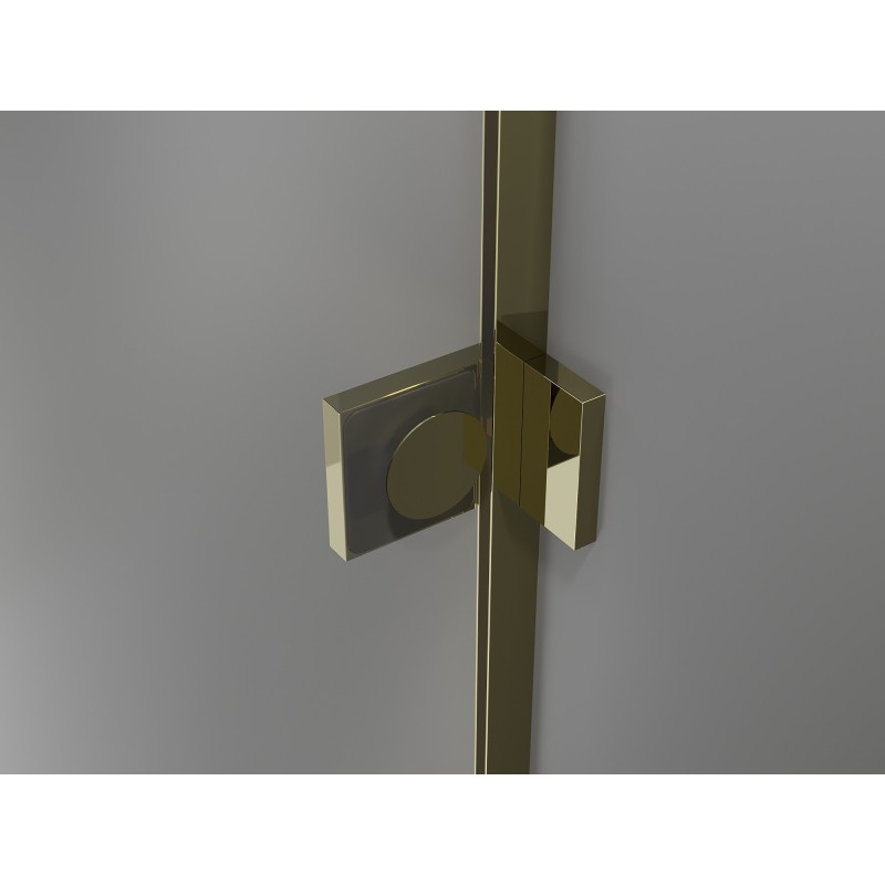 Mexen Lunar Dvigubos varstomos dušo durys 170 cm, skaidrios, auksinės - 834D-170-000-50-00