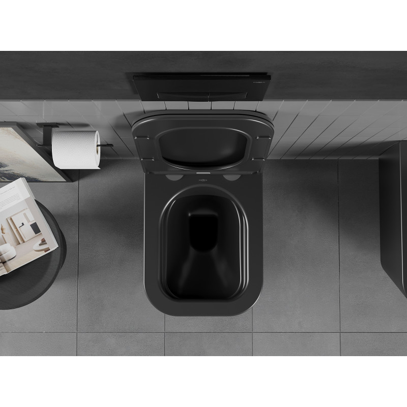 Mexen Teo WC dubuo be ratlankio, juoda matinė - 3385XX85