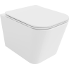 Mexen Teo wc dubuo Rimless su lėtai nusileidžiančiu dangčiu slim, duroplast, blizgus baltas - 30850600