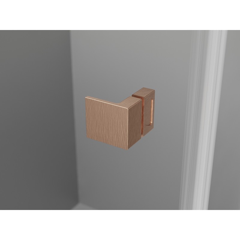 Mexen Lunar Dvigubos dušo durys varstomos 190 cm, skaidrios, šlifuotas varis - 834D-190-000-65-00