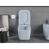 Mexen Teo WC dubenėlis rimless su lėtai nusileidžiančiu slim dangčiu, duroplast, pilkai-mėlynas matinis - 30854069