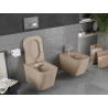 Mexen Teo WC dubuo be kraštų su lėtai nusileidžiančiu plonu dangčiu, duroplast, matinė kapučino spalva - 30854064