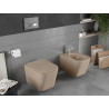 Mexen Teo WC dubuo be kraštų su lėtai nusileidžiančiu plonu dangčiu, duroplast, matinė kapučino spalva - 30854064