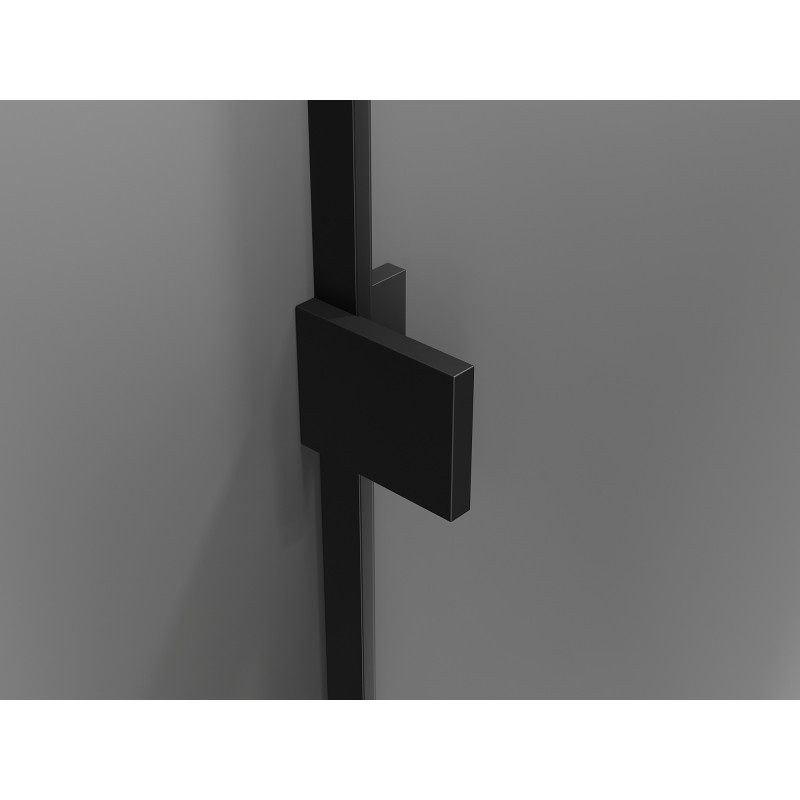 Mexen Lunar Dvigubos dušo durys su atidaromomis 160 cm, permatomos, juodos - 834D-160-000-70-00