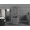 Mexen Teo wc dubuo Rimless su lėtai nusileidžiančiu dangčiu slim, duroplastikas, tamsiai pilka matinė - 30854071