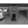 Mexen Teo wc dubuo Rimless su lėtai nusileidžiančiu slim dangčiu, duroplastiniu, tamsiai pilkas matinis - 30854071