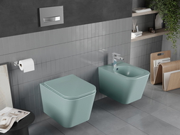 Mexen Teo WC dubuo be ratlankio su lėtai nusileidžiančiu dangčiu, duroplast, šviesiai žalia matinė - 30854048
