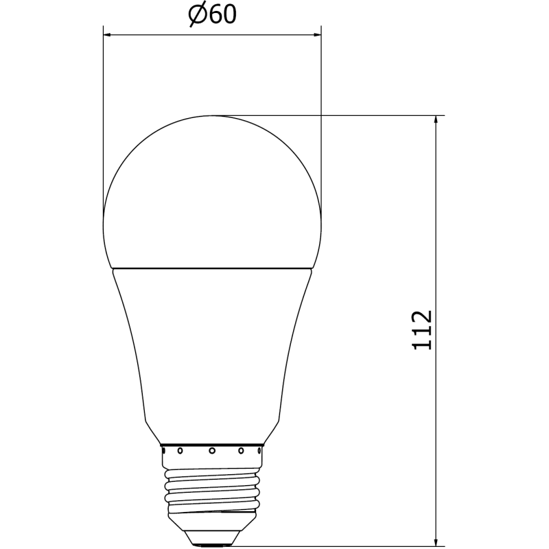 Mexen Nova LED lemputė E27, A60, 9W, Šalta - 6500K, 945 lm - L100-E27-0965-01